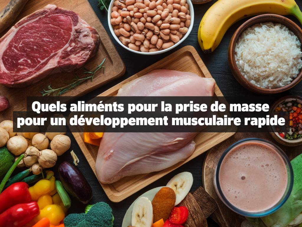 Quels aliments pour la prise de masse pour un développement musculaire rapide